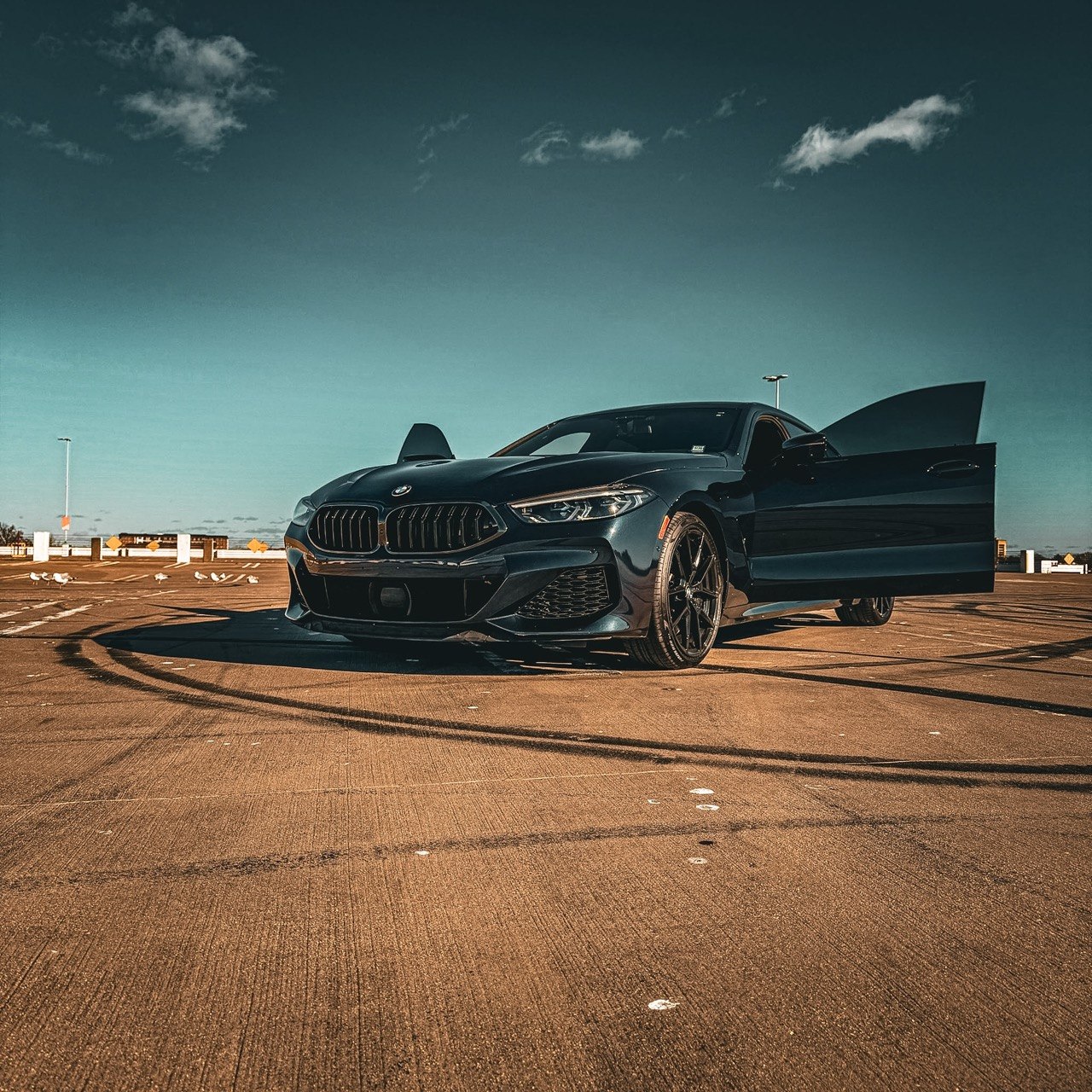BMW M8 Door Open Rooftop